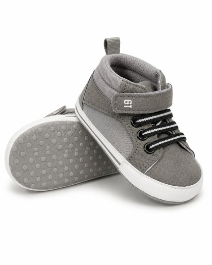 Baby Casual Strap Sneakers - Gray