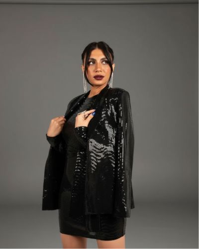 Sequin Statement Blazer