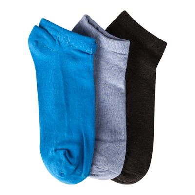 عبوة مكونة من 3 قطع جوارب كاحل بلون متعدد