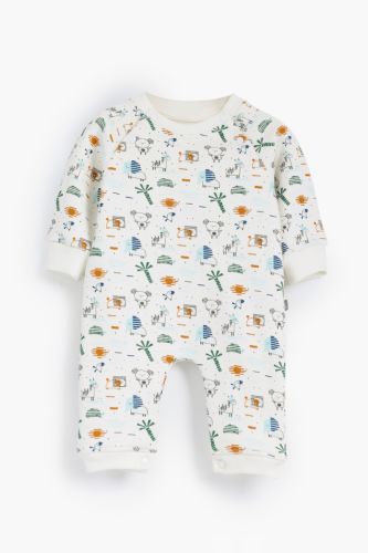 African animals Rouned printed Romper