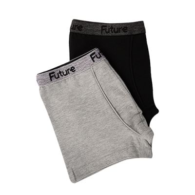 Pack Of 2 Plain Boxers For Boys MultiColoure