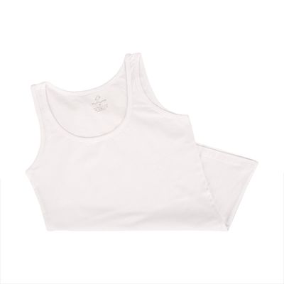 قميص داخلي بدون أكمام أبيض للنساء