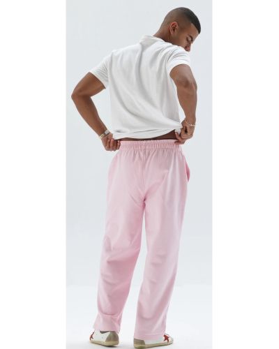 Men’s Pink Jogger Pants with Minimal Logo