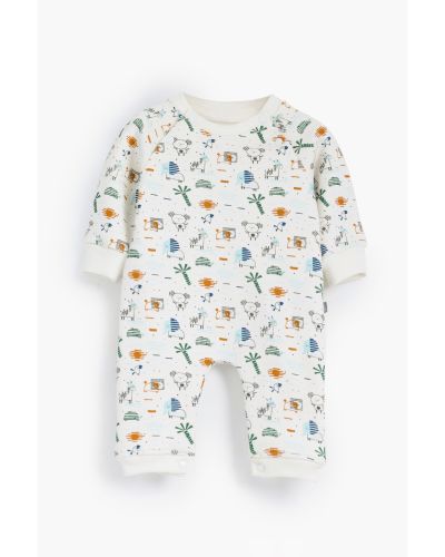 African animals Rouned printed Romper