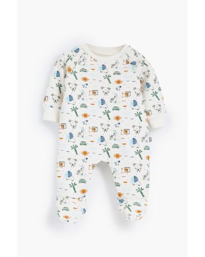 African animals Rouned printed Romper