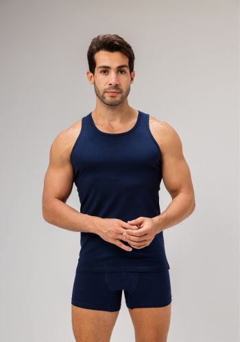 Plain Navy Boxer For Men