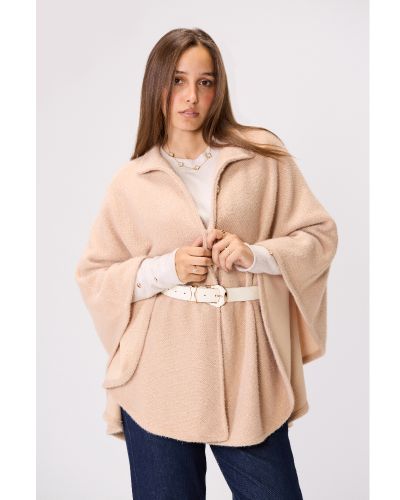 Teddy Fleece Knit Cape