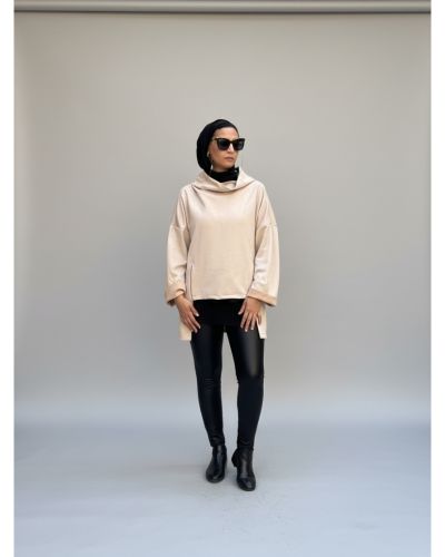 Drape Turtleneck Top