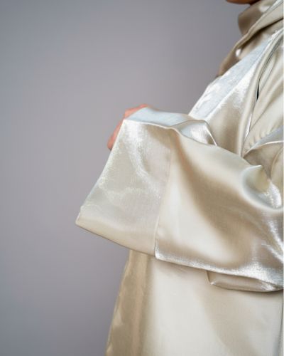 Matcha Green Kaftan with Fringes