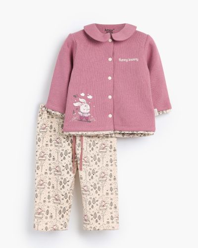 Funny Bunny Rouned Printed Set