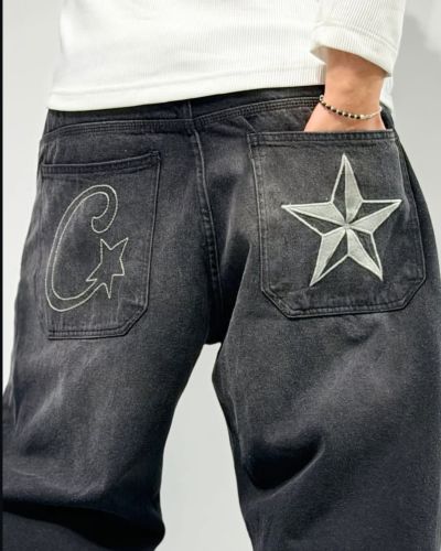 Black Oversized Drawstring Pants