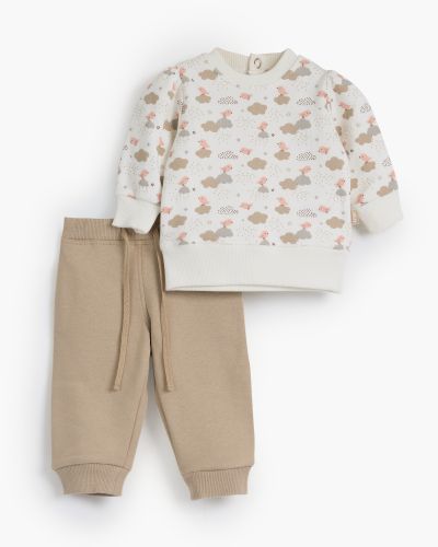 Happy Bird Rouned Printed Set