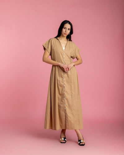 Aziza Dress with Metallic Sparks