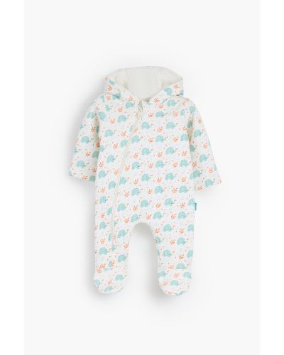 Love elephant Hooded printed Romper
