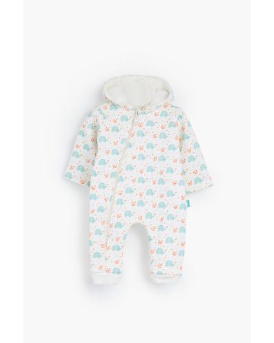 Love elephant Hooded printed Romper