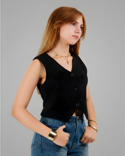 Plein De Vie black vest