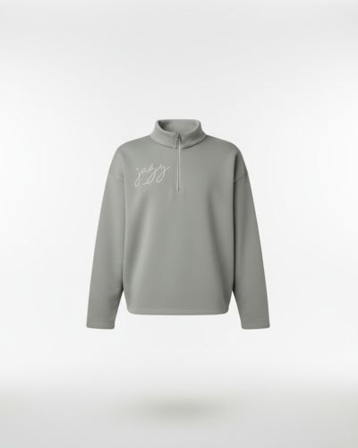 Pearl quarter zipper