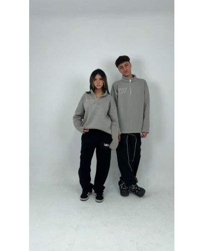 Pearl quarter zipper