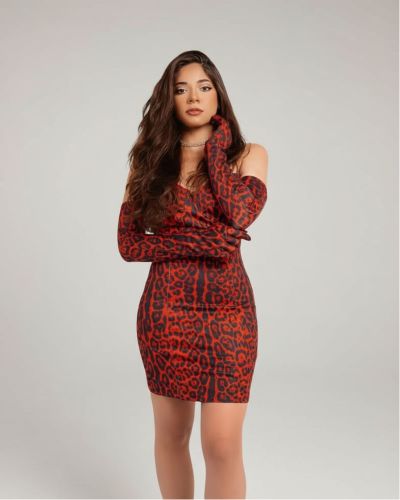  Off-Shoulder Fitted Mini Dress