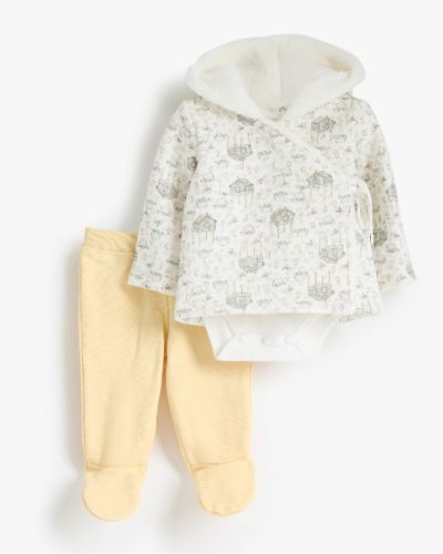  Green Village Rouned Printed Set