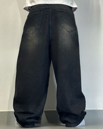 stonewashed black jeans