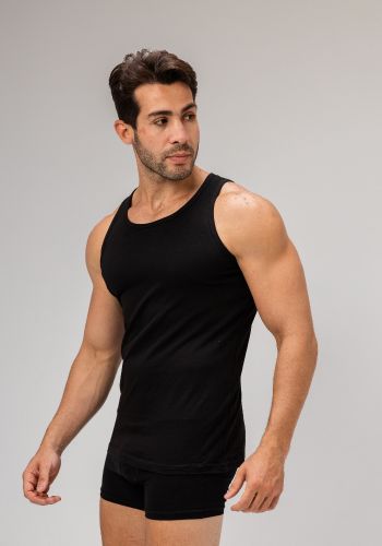 Sleeveless Undershirt, Black For men