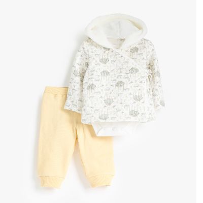  Green Village Rouned Printed Set