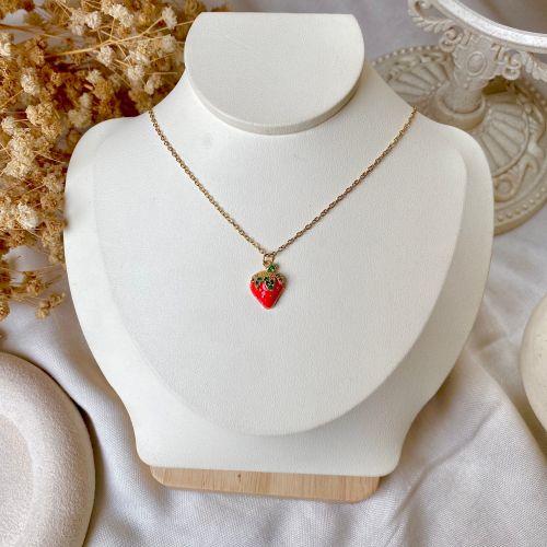 Smooth Gold-Plated Copper Pendant Necklace