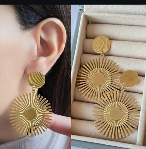 Copper Gold Plated earring