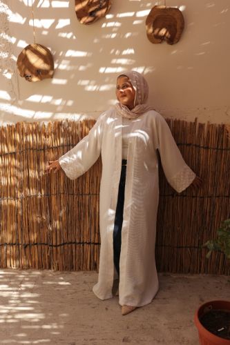 The hand-made sleeves Kettan Cardigan-White-One Size