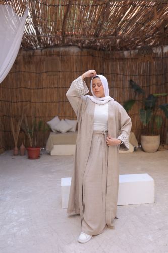 The hand-made sleeves Kettan Cardigan-cafe-One Size