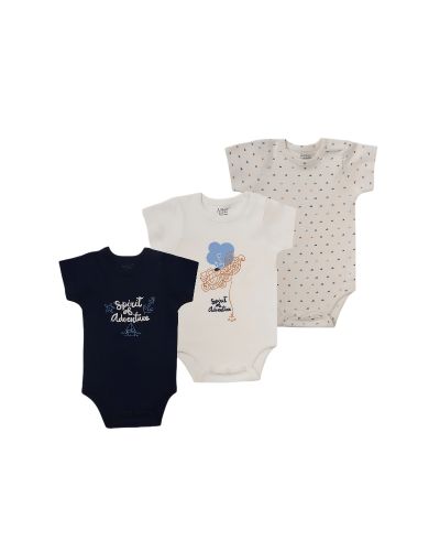 Baby Bodysuit Pack Of 3