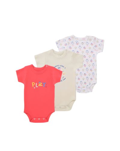 Baby Bodysuit Pack Of 3