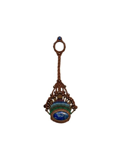 Lapis lazuli slave macrame bracelet 