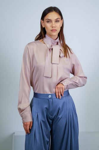 Satin wild leg pants