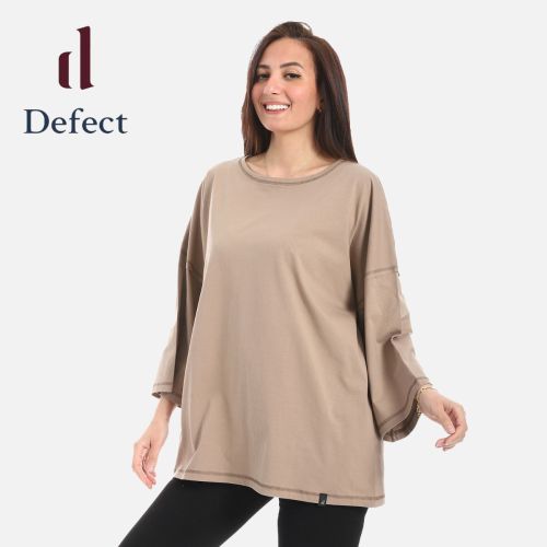 مشاركة هذا المنتج    تي شيرت كاجوال فضفاض بأكمام طويلة