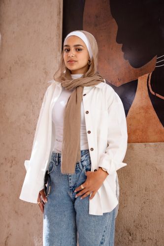 Dalida shirt-White-S/M