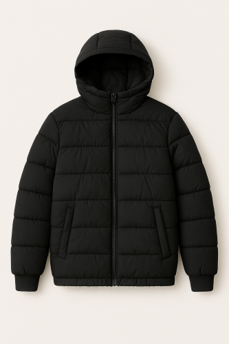 Black Puffer Jacket-S