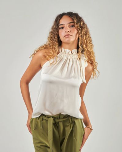 Satin Blouse - White