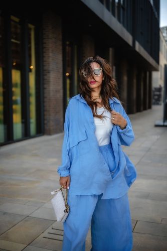 Santorini Blouse-baby blue-S