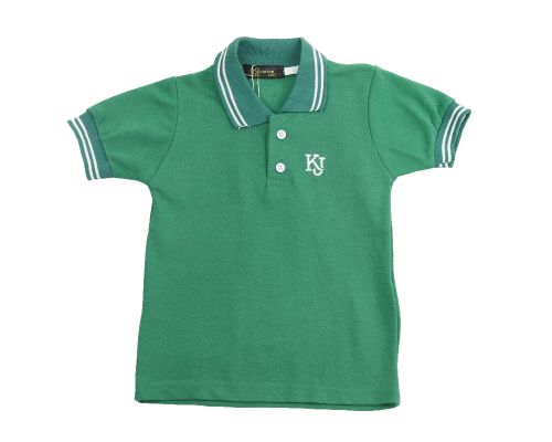 Boy Basic Polo Shirt-Green-12 mth