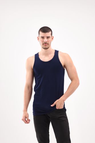 Men's Tank Top-Navy-M