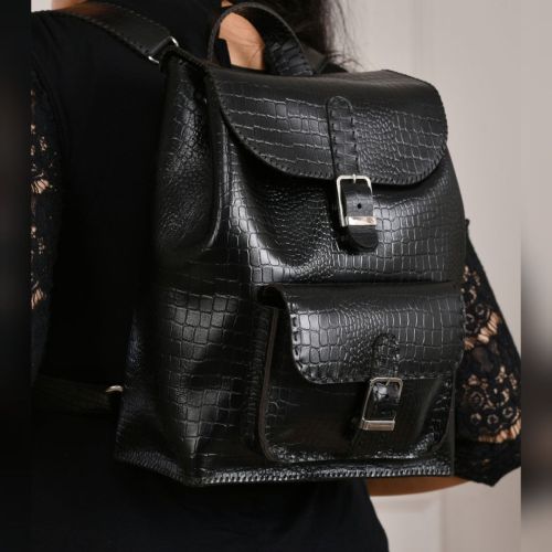 leather backpack