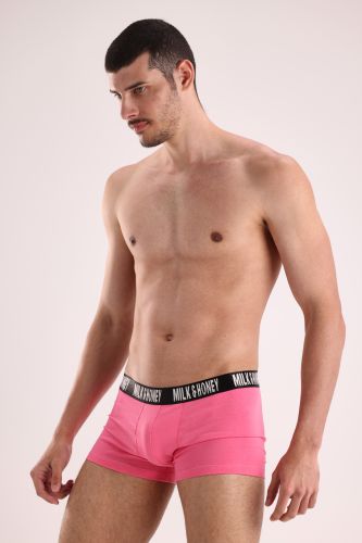Men's Short Trunks-Pink-M