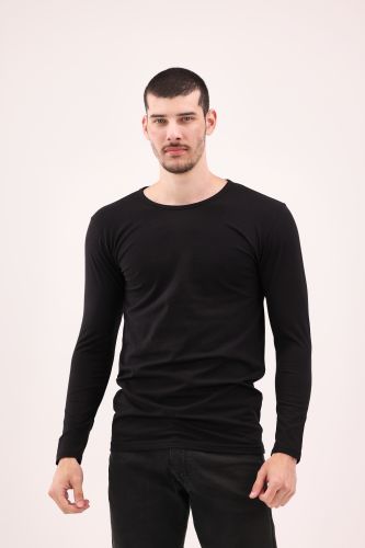 Men's Long Sleeve-Black-M