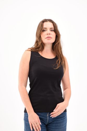 Woman's Tank Tops-Black-M