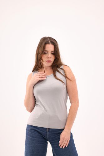Woman's Tank Tops-Gray-M