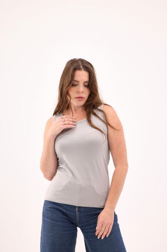 Woman's Tank Tops-Gray-M