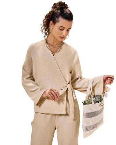 2-Piece Linen Set (Pants + Jacket)