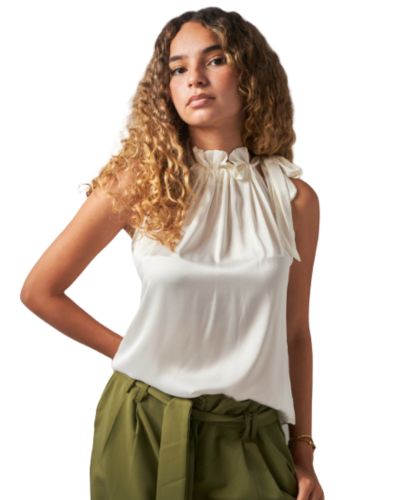 Satin Blouse - White